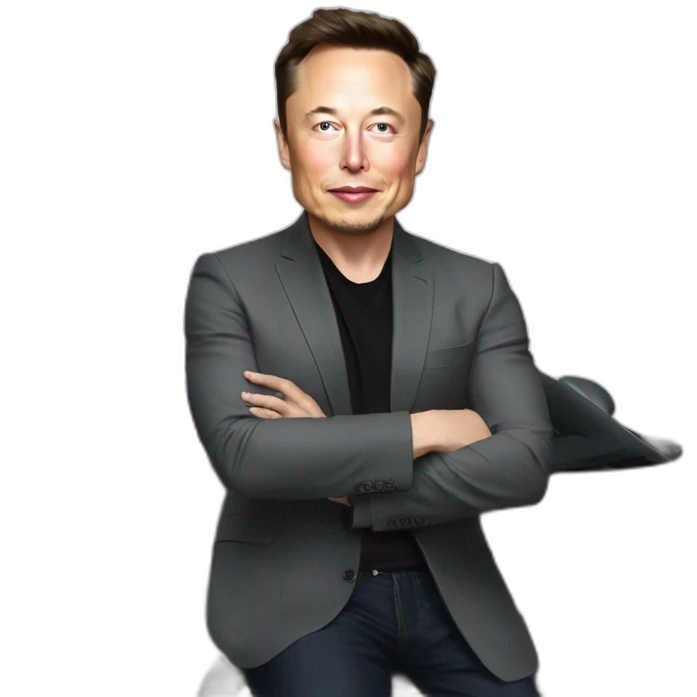 Elon musk with buggati emoji