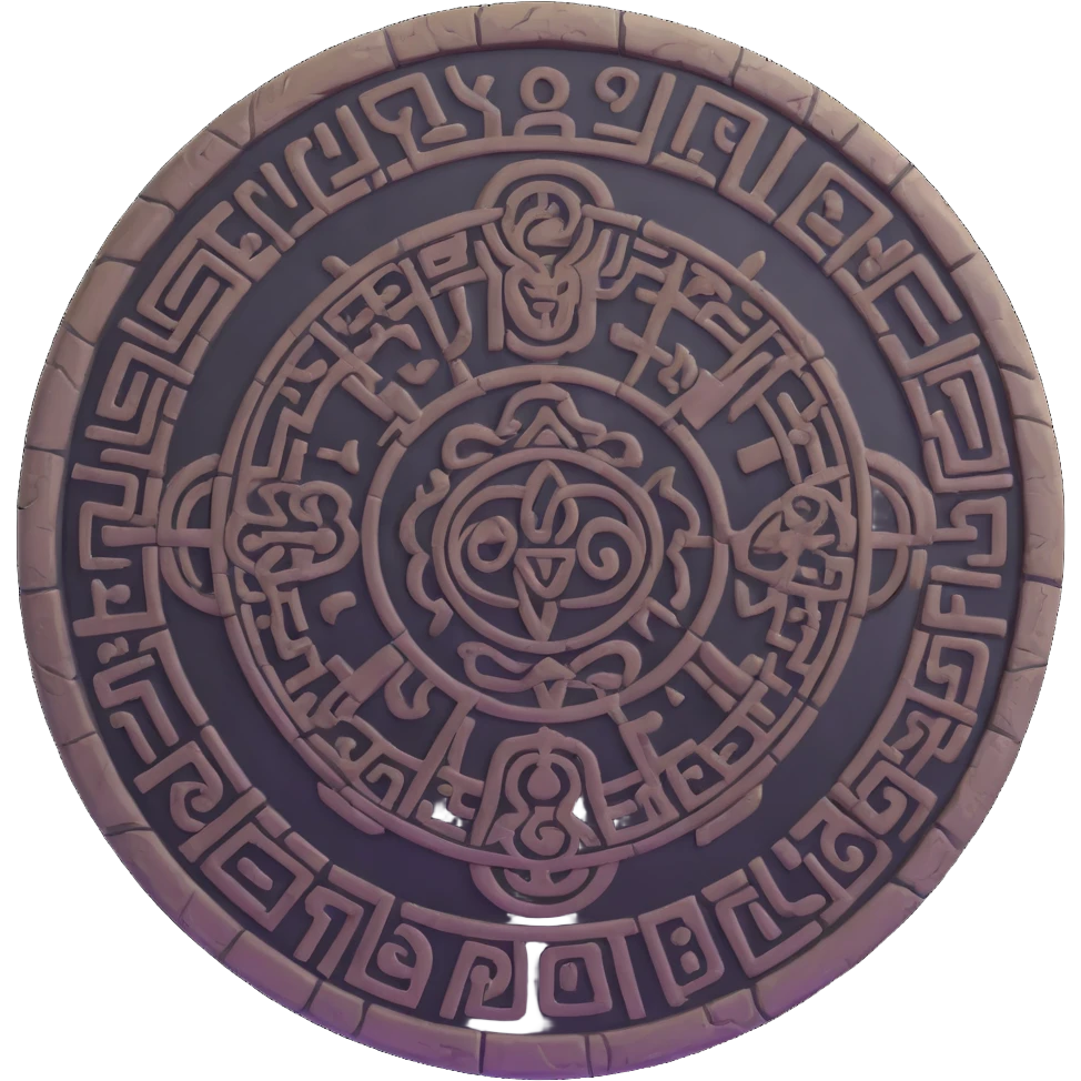 Mayan calendar stone emoji