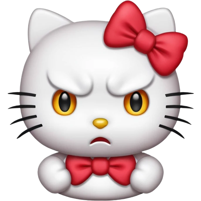 Angry hello kitty  emoji