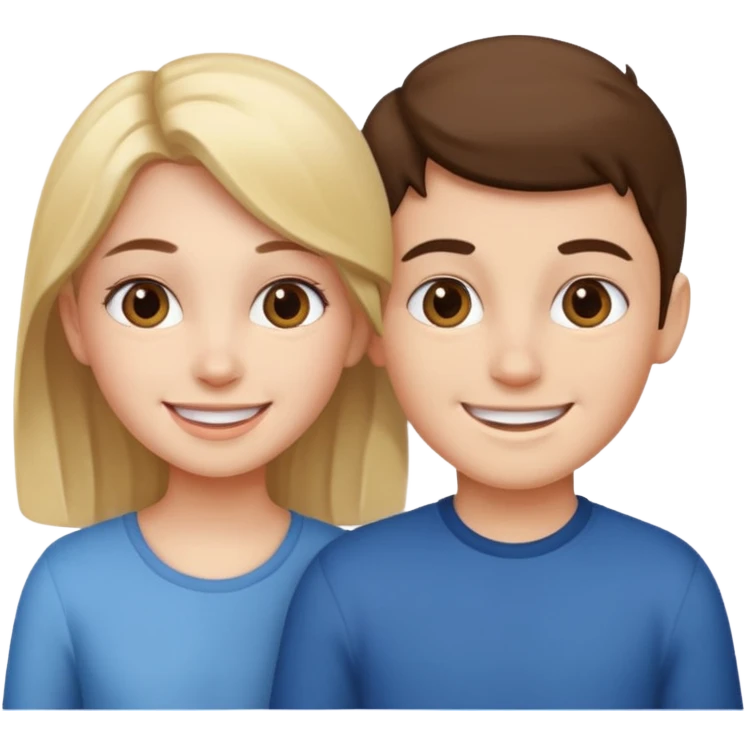 Nude girl and boy emoji