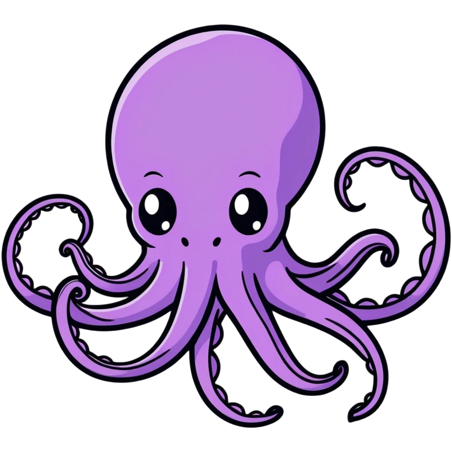 Purple octopus  emoji