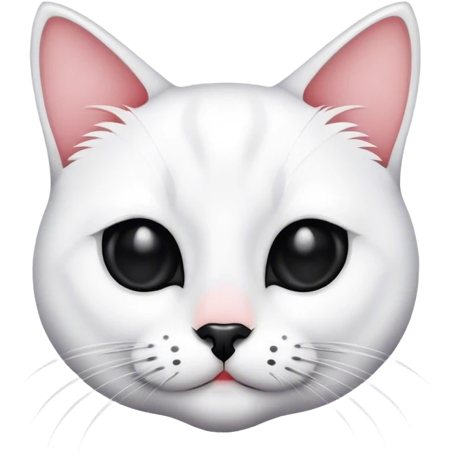 White and black cat emoji
