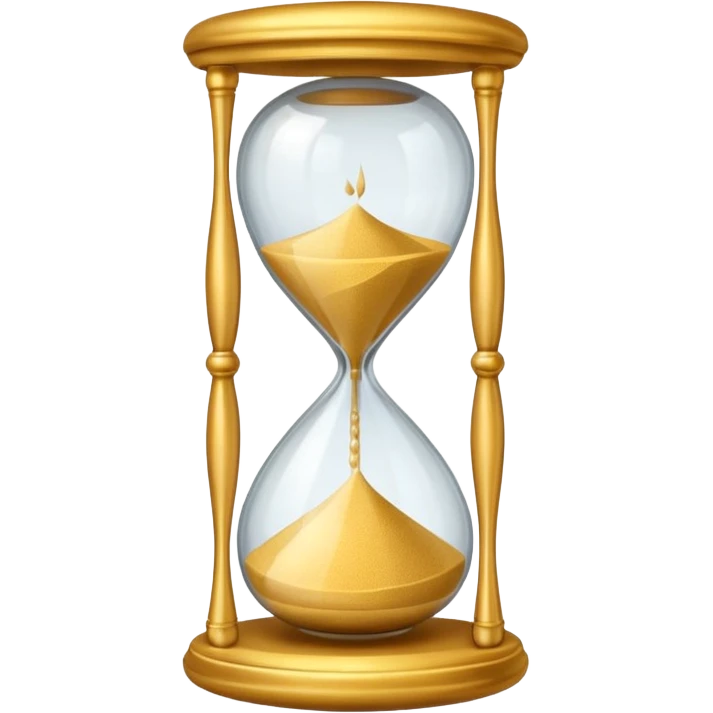 sand hourglass flowing. emoji