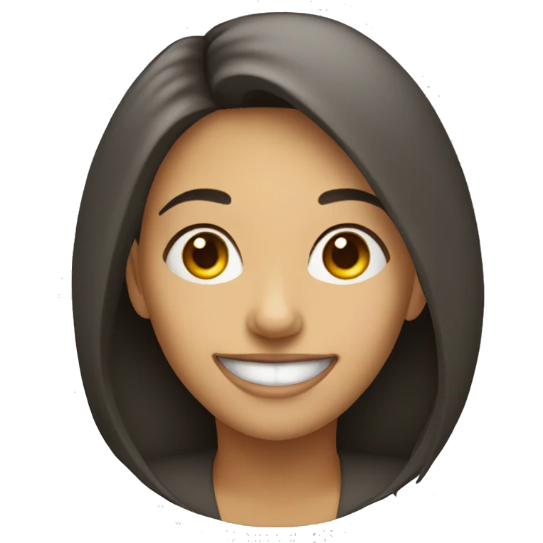 woman face smiling in circle emoji