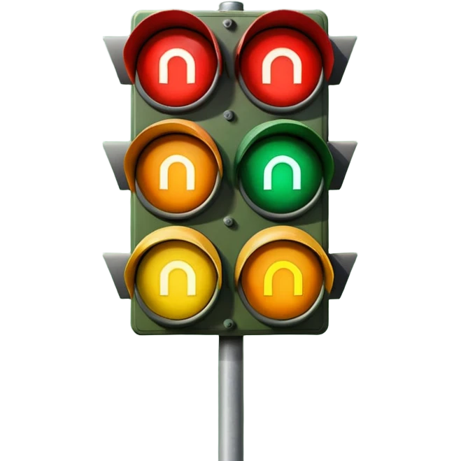 mac os icon rotation retro traffic signal directions emoji