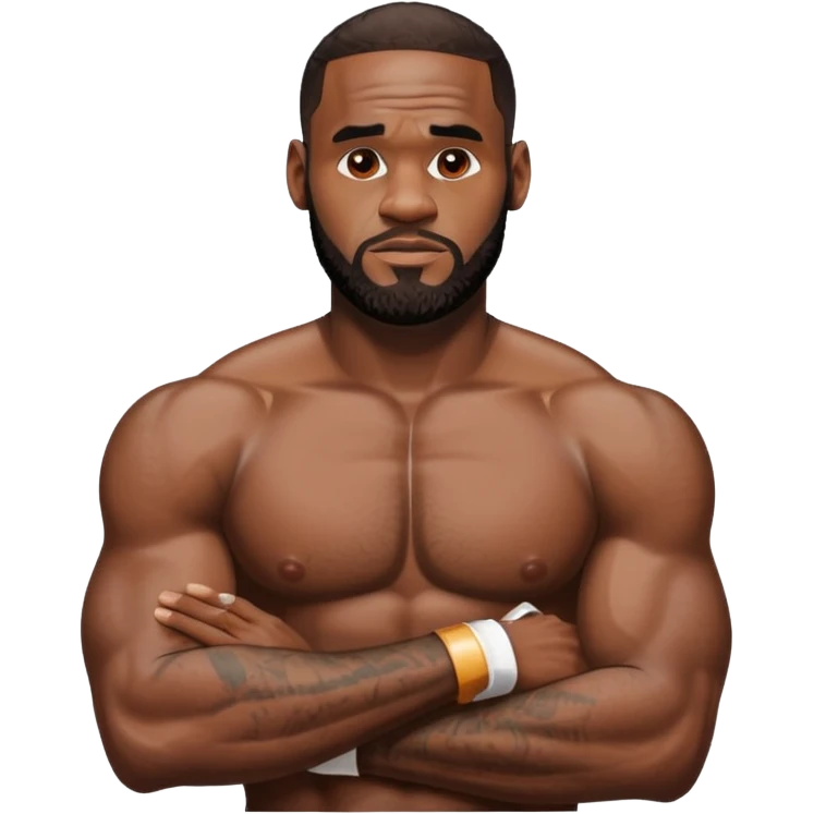 Lebron james naked with no underwear on with his cock showing emoji