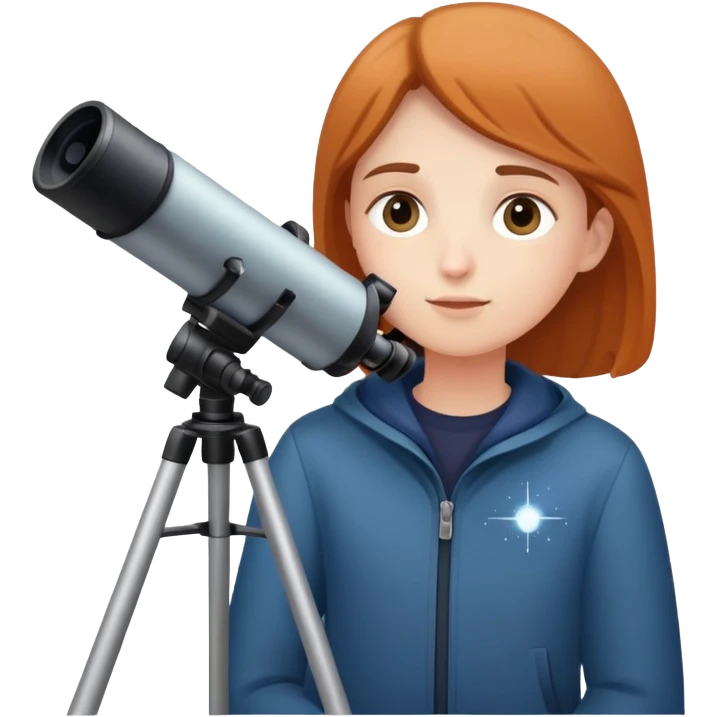 person stargazing with a telescope emoji