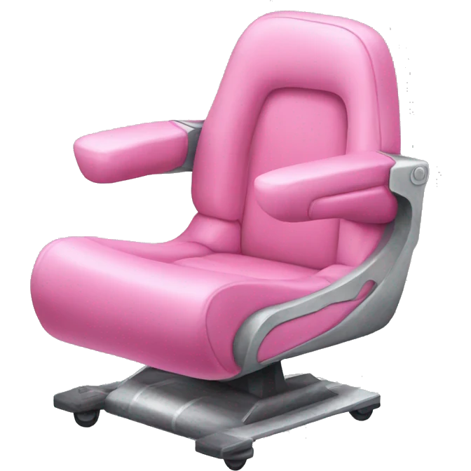 Pink racecar chair emoji