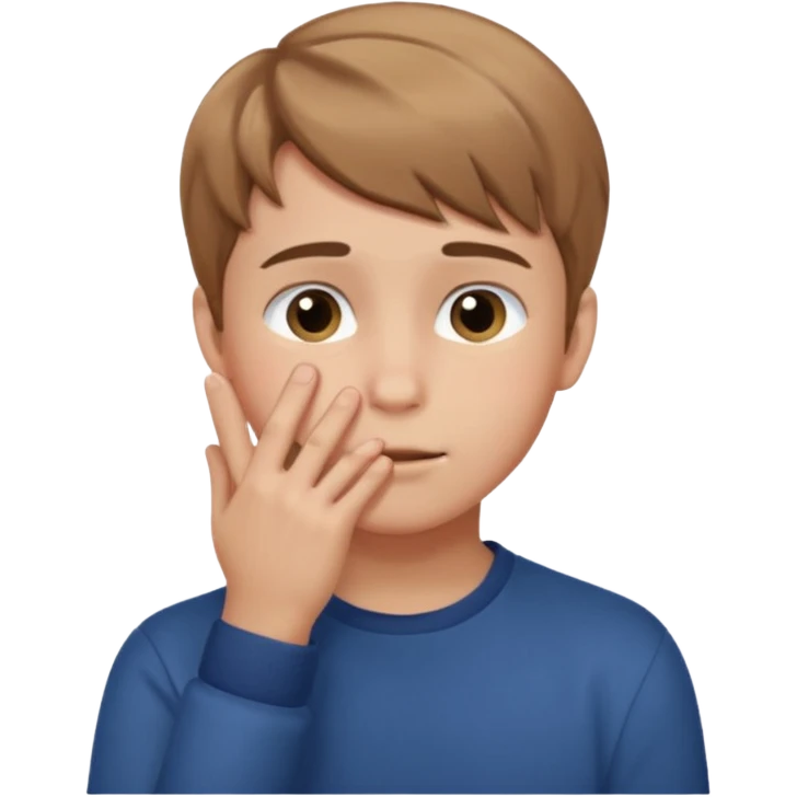 Create a shyness imoji Boys imoji Boys imoji hand in face hand in full face create a shame boys imoji  emoji