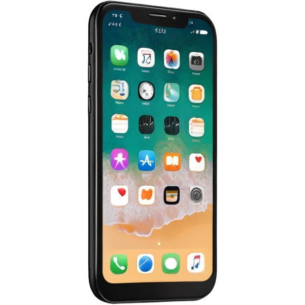 modern smartphone with a clean screen and rounded edges, shown from the front. No interface, minimal detail emoji