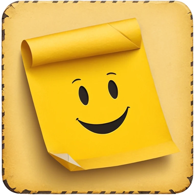 generate an ios genmoji of a yellow paper form that says "yellow form" emoji