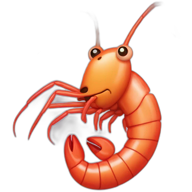 shrimp on the barbecue emoji