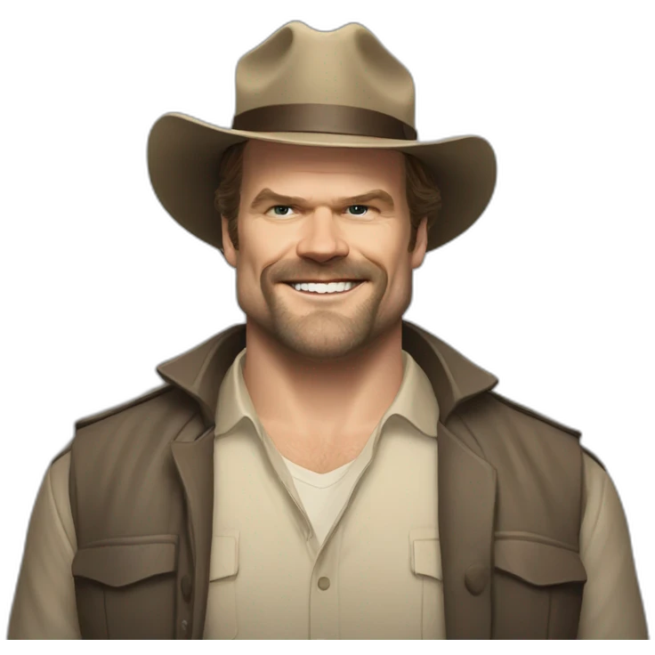Jim Hopper David harbour smiling emoji