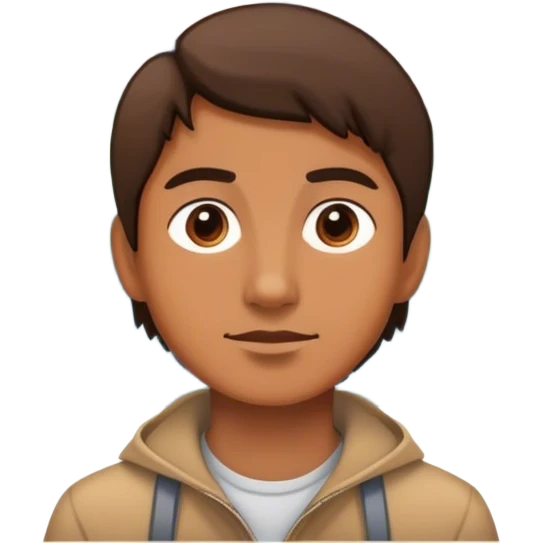 Person looking at a mountain from afar emoji