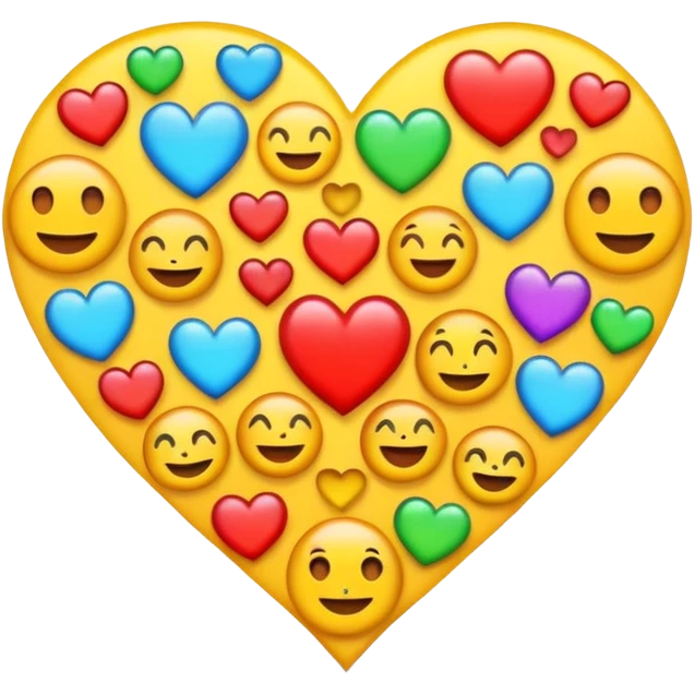 Susunkan aku emoji menjadi sebuah gambar love emoji