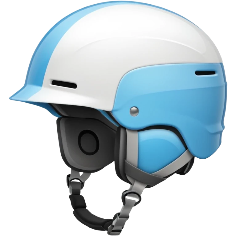 white ski helmet no goggles emoji