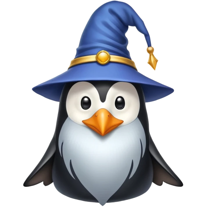 Penguin Wizard emoji