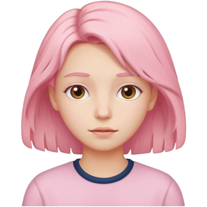 Pastel Pink Hair dry  emoji