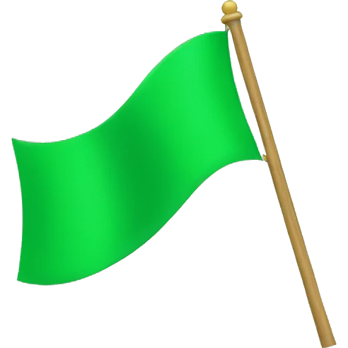 Green flag emoji