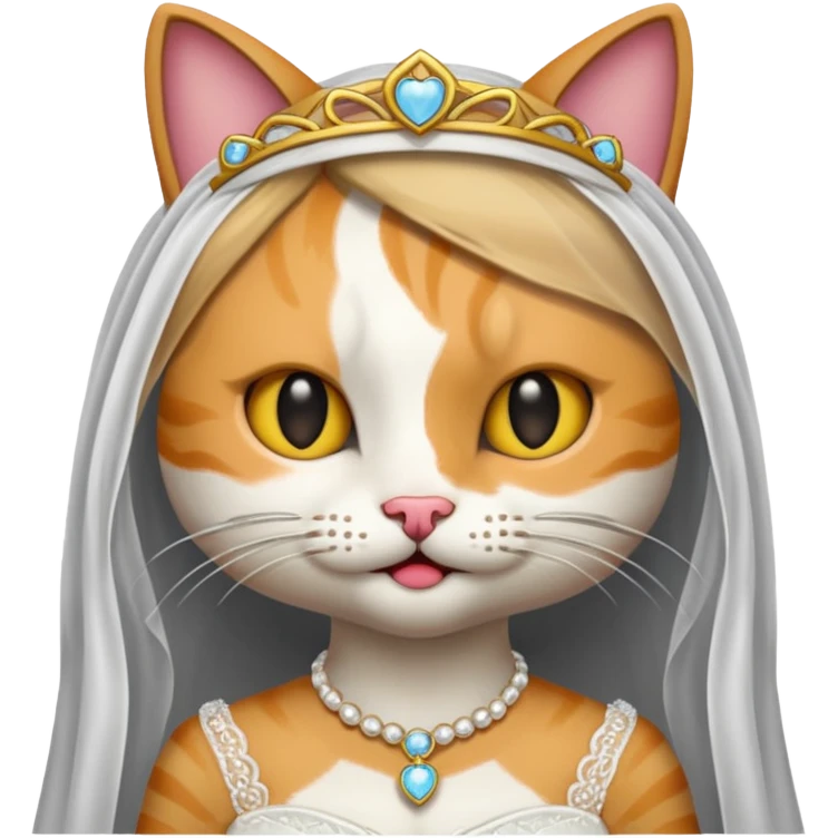 cat bride emoji