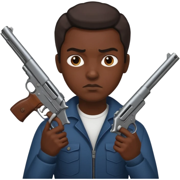 😈agarrando dos armas emoji
