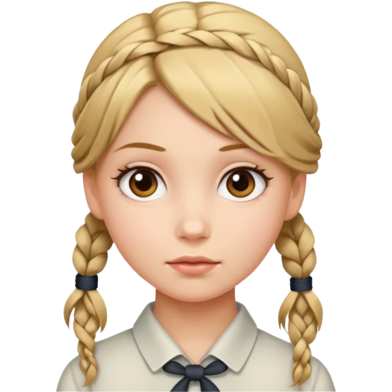Saçı bağlı kız emoji