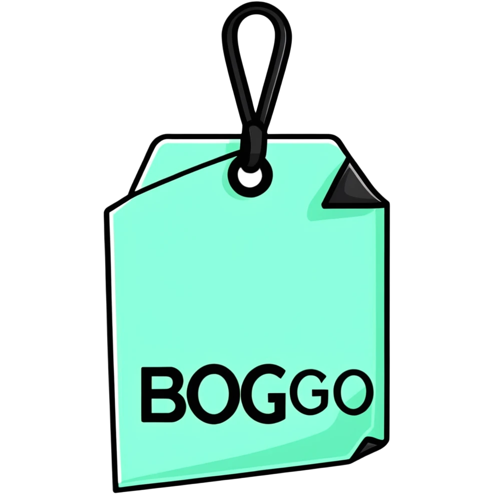 Buy One Get One Free sale tag, BOGO special offer emoji