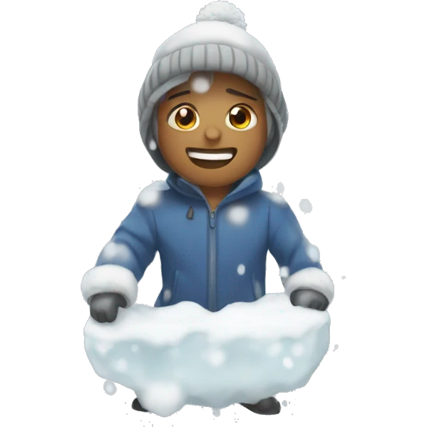 Snowing emoji