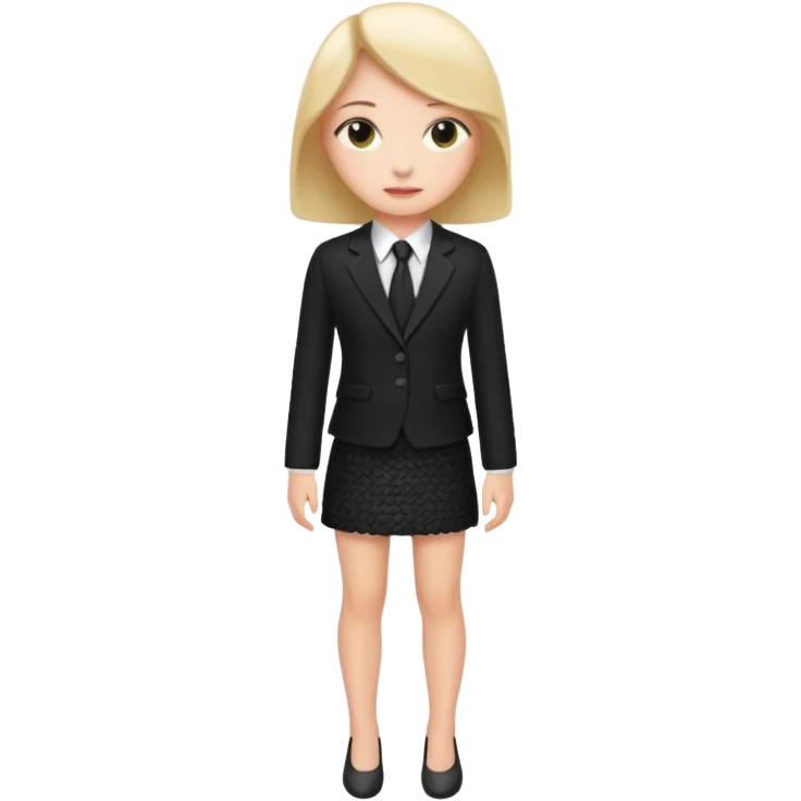 just give me the ccloth like womens formal a suit and a mini skirt black give e just the clothes no women  emoji