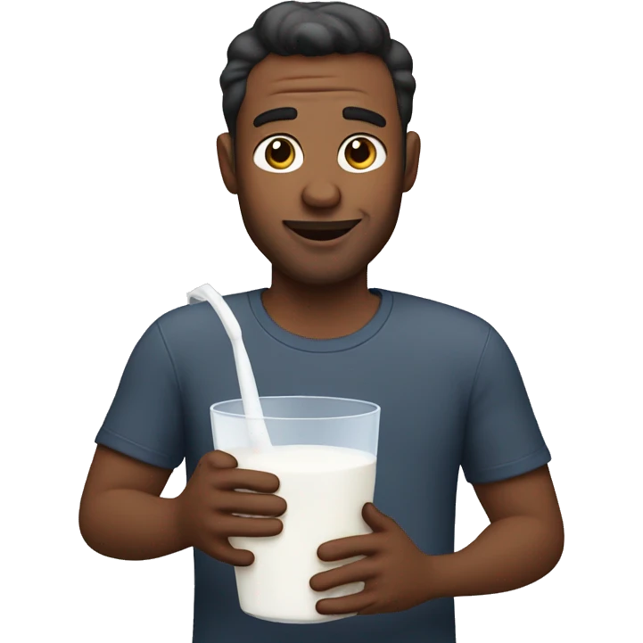 Dad with milk emoji