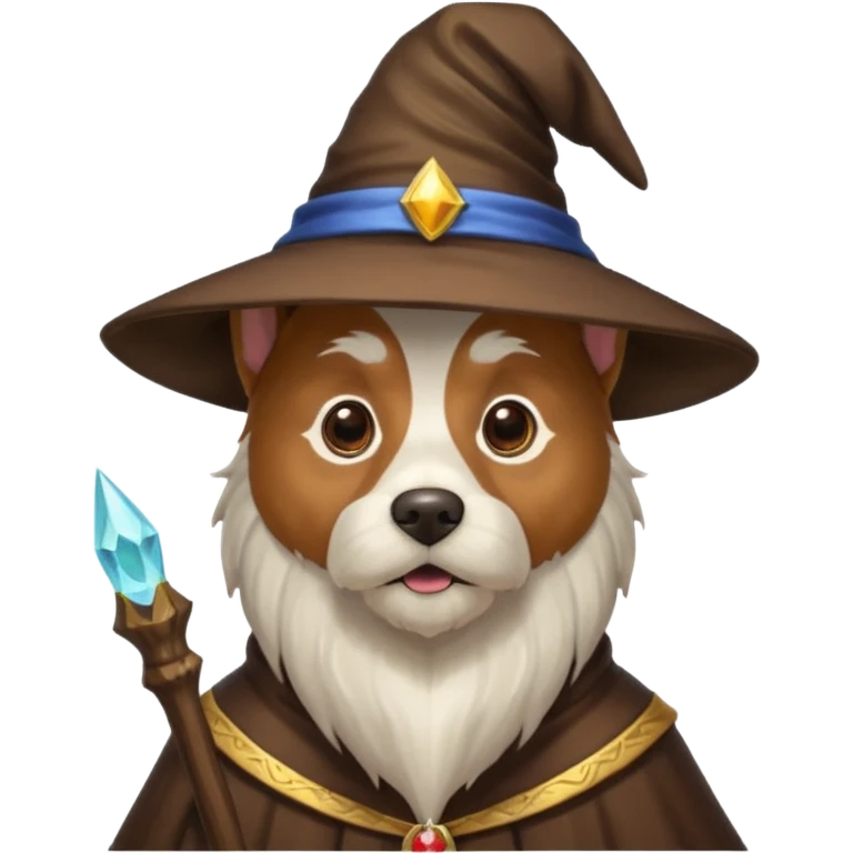 Dog wizard emoji