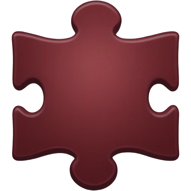 burgundy 🧩 emoji