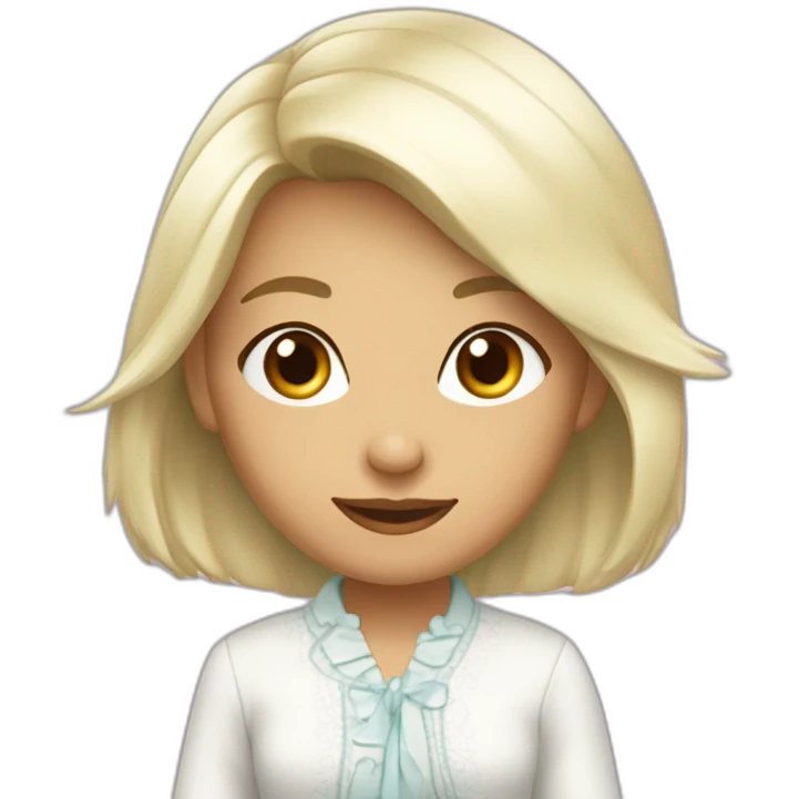 девушка в свадебном платье emoji
