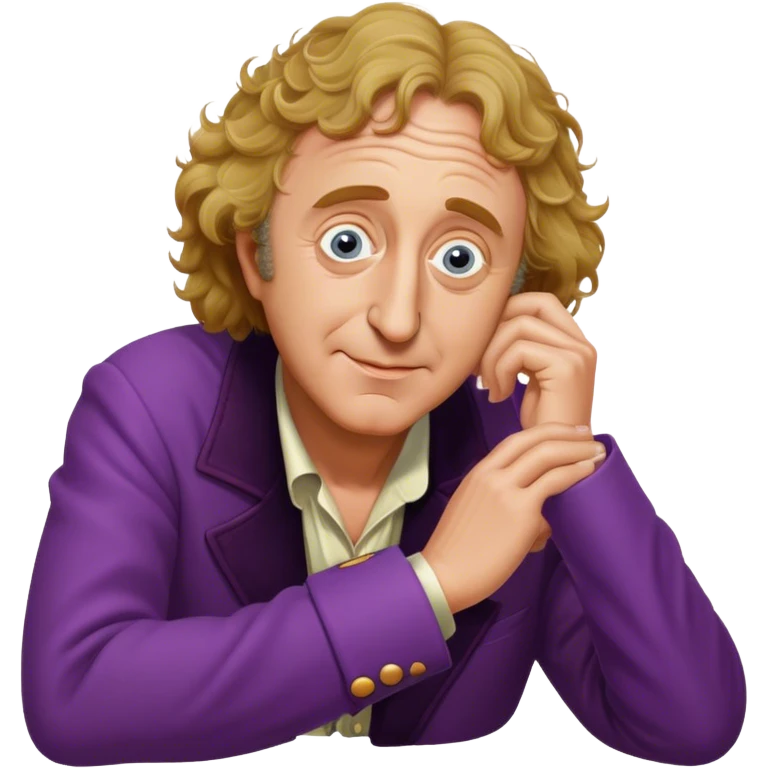 Gene Wilder Head Resting On Hand Meme emoji