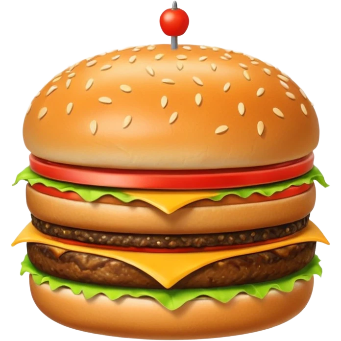 A burger in auto vorm emoji