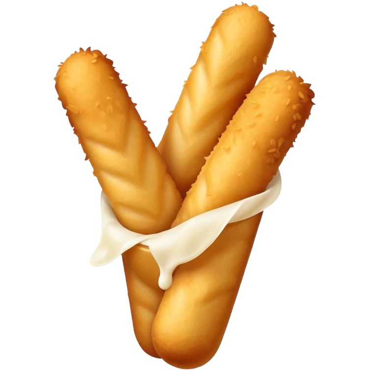Mozzarella cheese sticks emoji