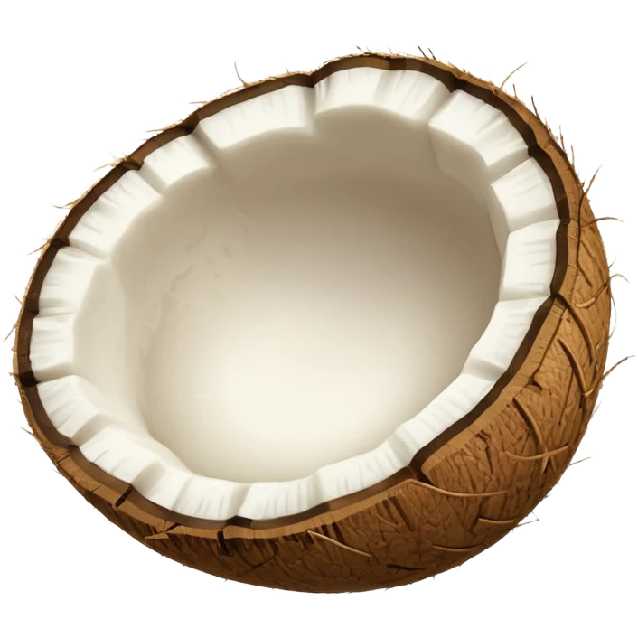
light beige coconut emoji
