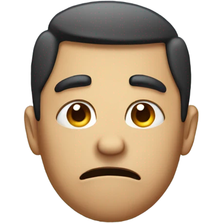Disgusted face with a raised eyebrow  emoji