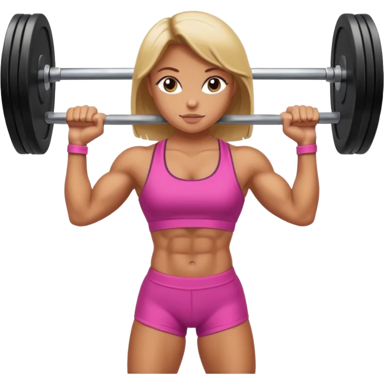 Girl Deadlifting emoji