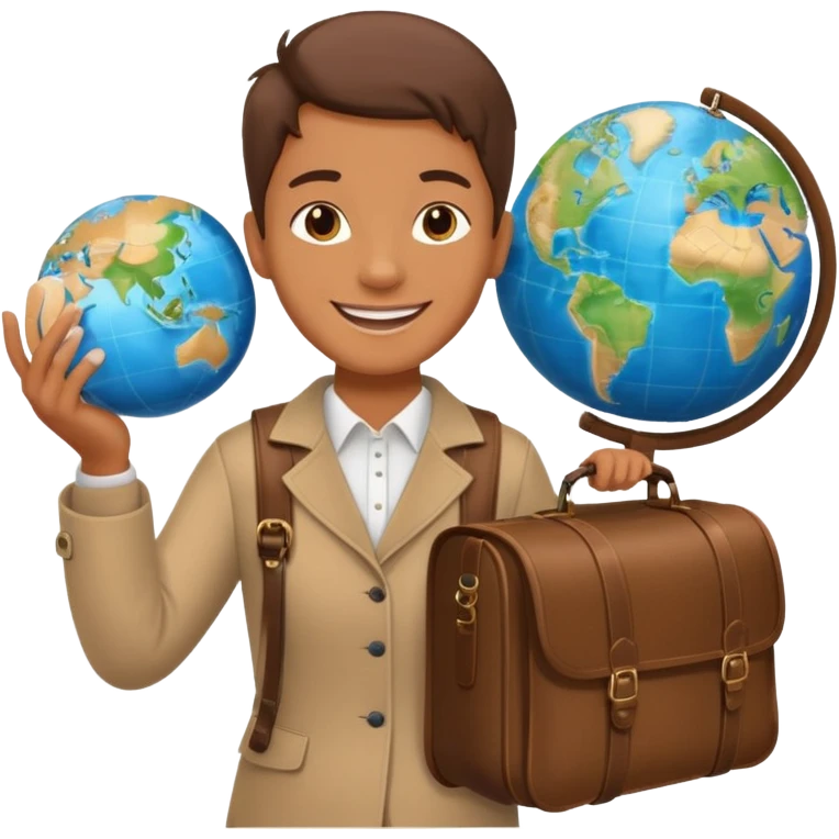 TRAVEL , travel bag , pass board, plane, glob emoji