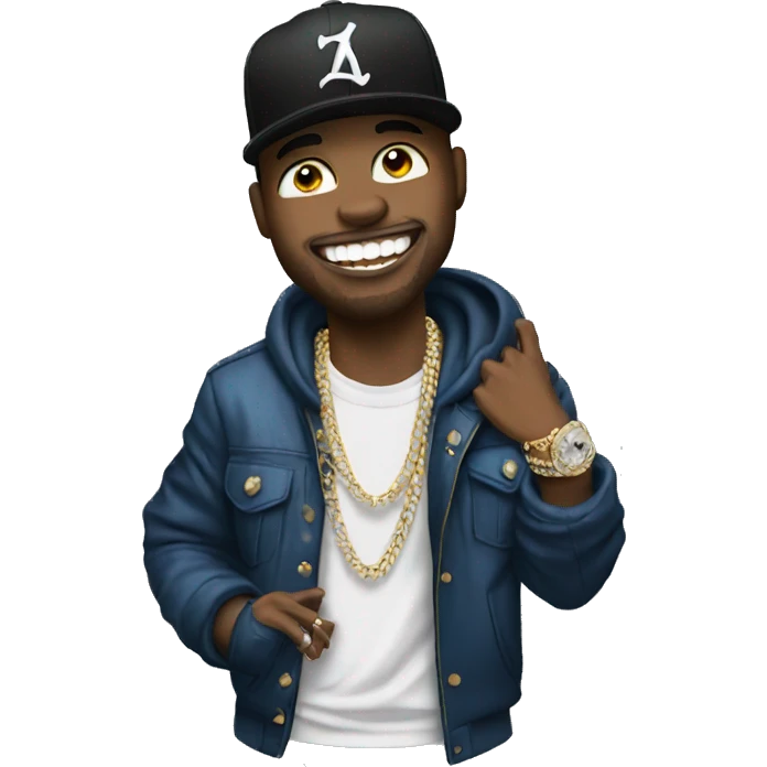 rapper with diamond teeth emoji