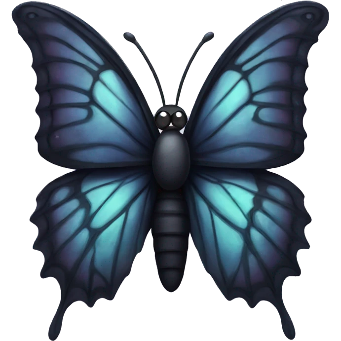 Gothic butterfly emoji
