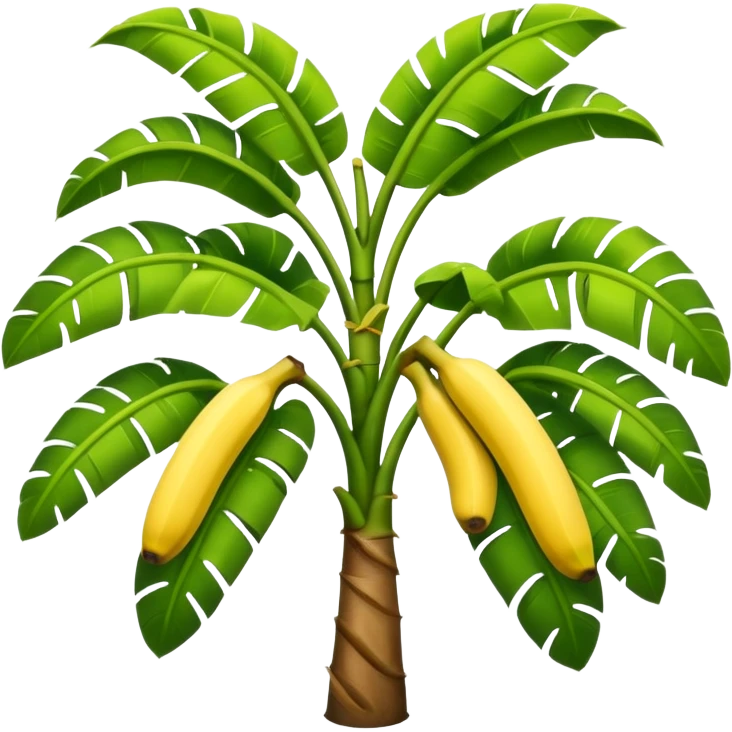 Banana tree, negative:banana. emoji