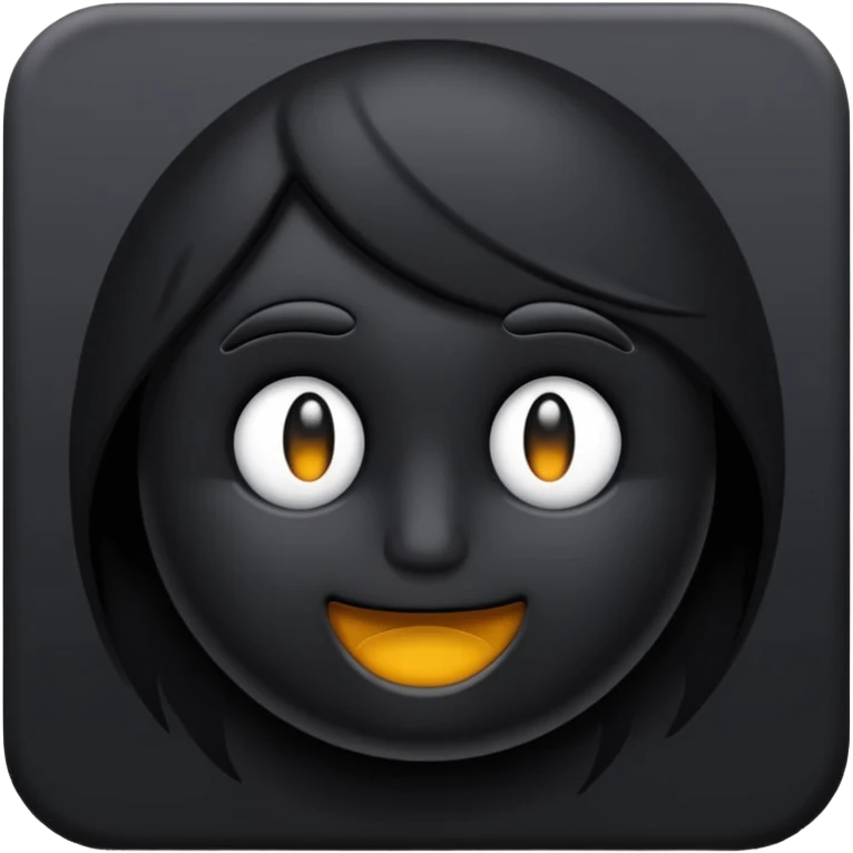 black shadow emoji