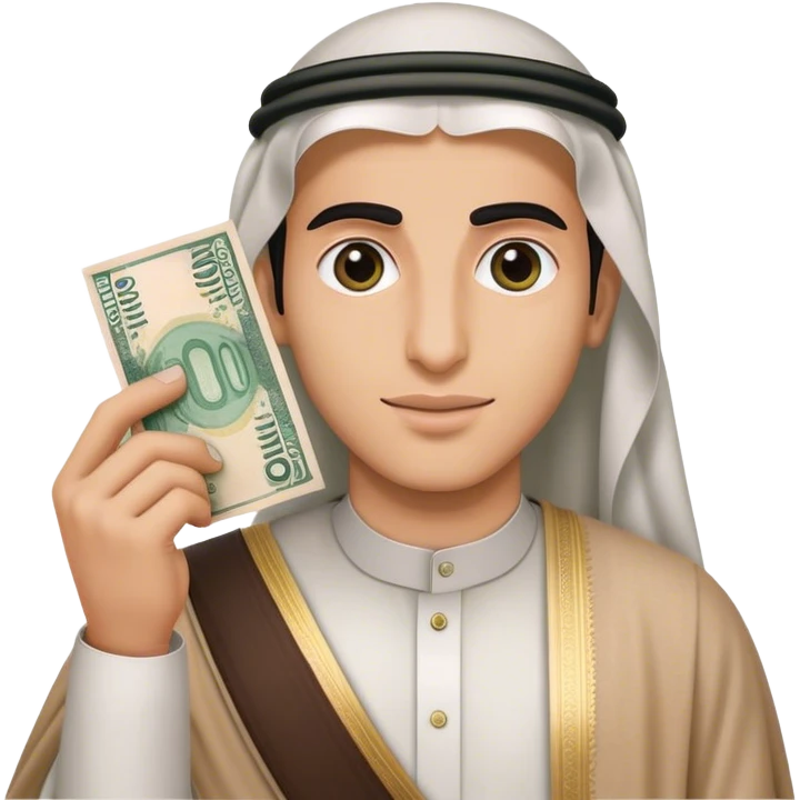 Can make the new Saudi rial sing holding 500 Saudi rial  emoji