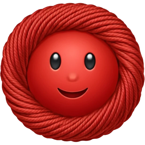 red ball of yarn emoji