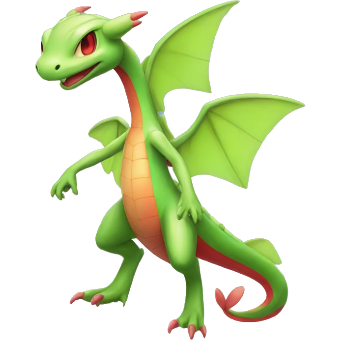 Full body shiny Flygon-grovyle emoji