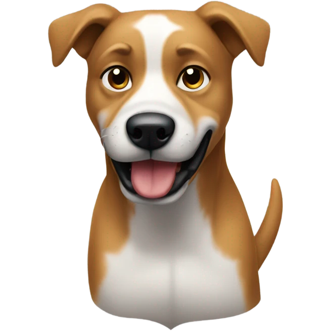 Dog mugging someone emoji