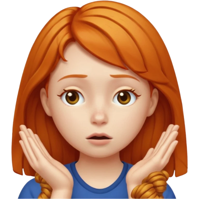 Ginger girl face-palm emoji