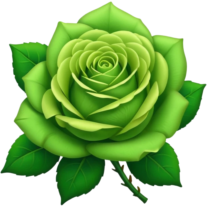 Green roses emoji